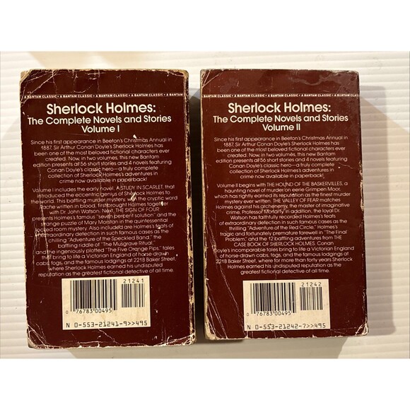 THE COMPLETE SHERLOCK HOLMES Sir Arthur Conan Doyle Volume I and II Set - Picture 2 of 14